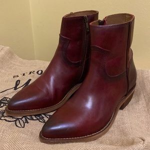 FRYE “Billy” Inside Zip Bootie Sz 7.5 Red